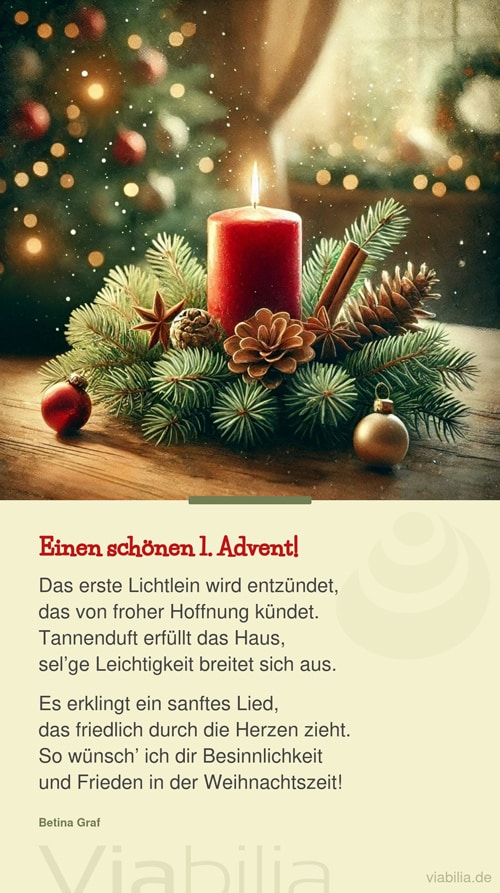 Adventsgruß: Einen schönen 1. Advent