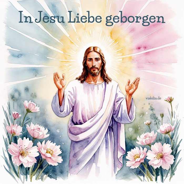 Karfreitag-Bild mit Jesus, der segnet