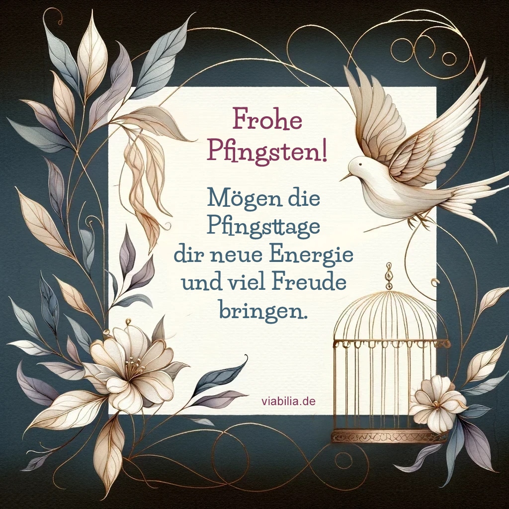 Frohe Pfingsten! Pfingsttage mit viel Freude und Energie