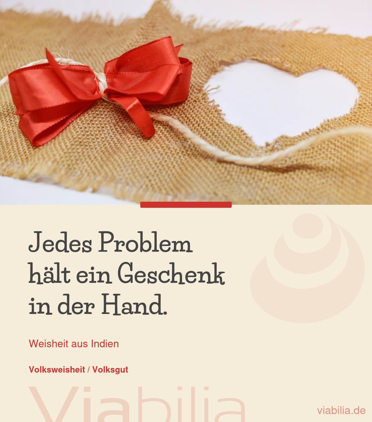 weisheit indien probleme geschenk